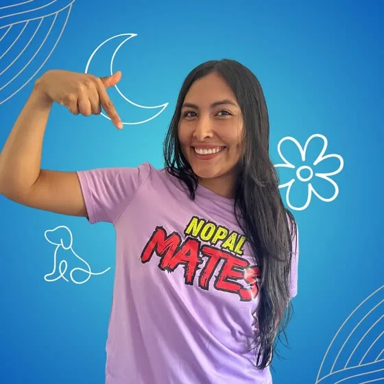 Andrea, miembro de Los Carnales de NopalMates